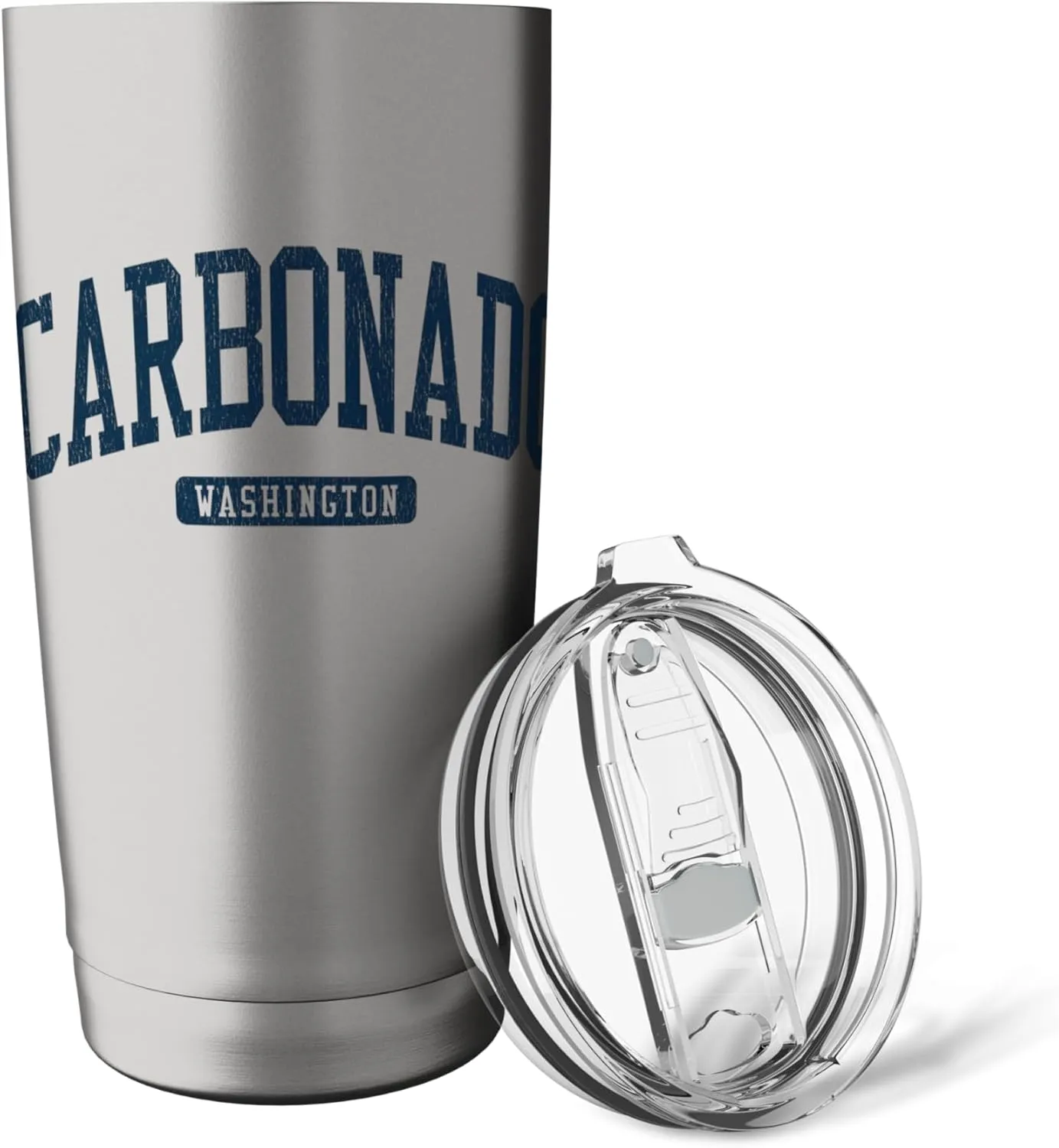 Carbonado Washington WA College University Style Blue Stainless Steel Insulated Tumbler