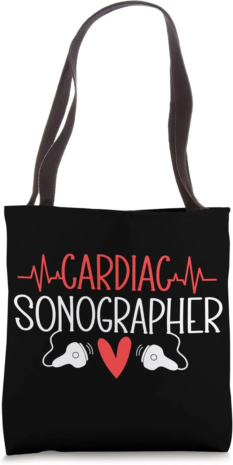 Cardiac Sonographer Cardiac Sonography Echocardiographer Tote Bag
