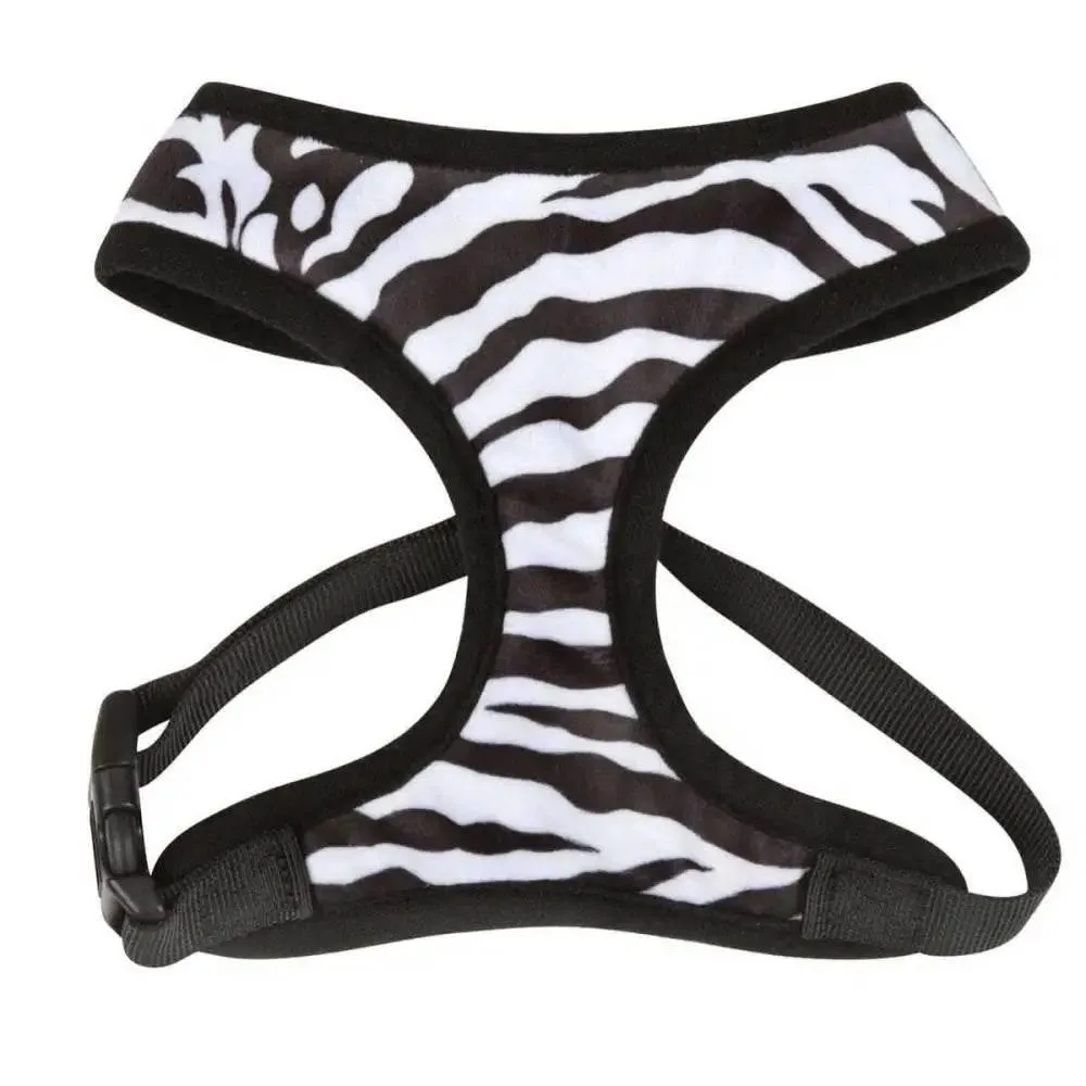 Casual Canine Plush Print Harnesses M Leopard for Comfort