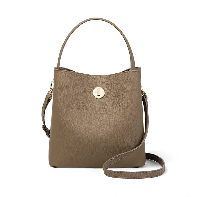 Casual Women's Genuine Leather Versatile Commuter Bags
