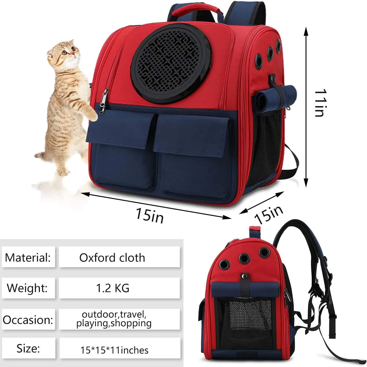 Cat Bargain Bubble. Full-featured range Carrier Backpack