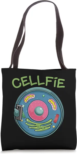 Cellfie Cell Biology Science Selfies Lover Funny Design Tote Bag