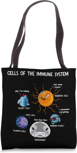 Cells Of The Immune System Professor Biologist Immunologist Tote Bag