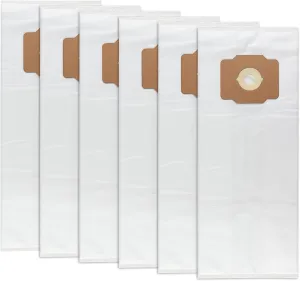 Central Vacuum Bags Replacement for Beam, Electrolux, Eureka, Kenmore, Mastercraft, White Westinghouse, Nilfisk, Broan, Husky & Other Central Vac Systems - Non-Woven Cloth Material - 6 Pack