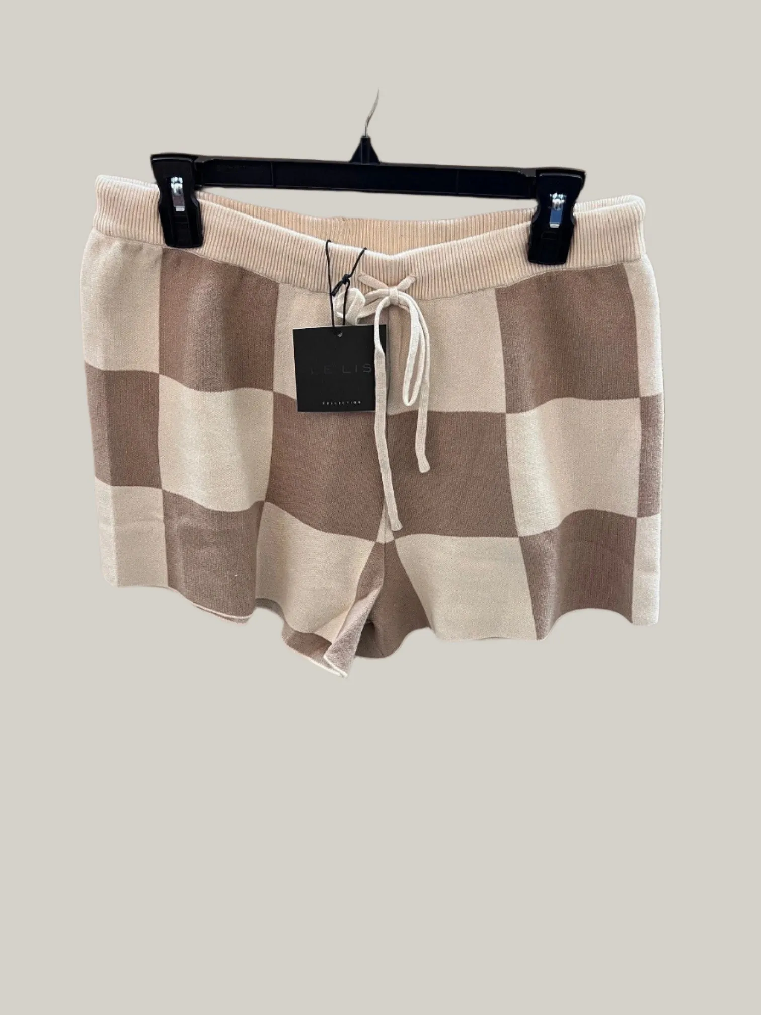 Checkered  Woven Short