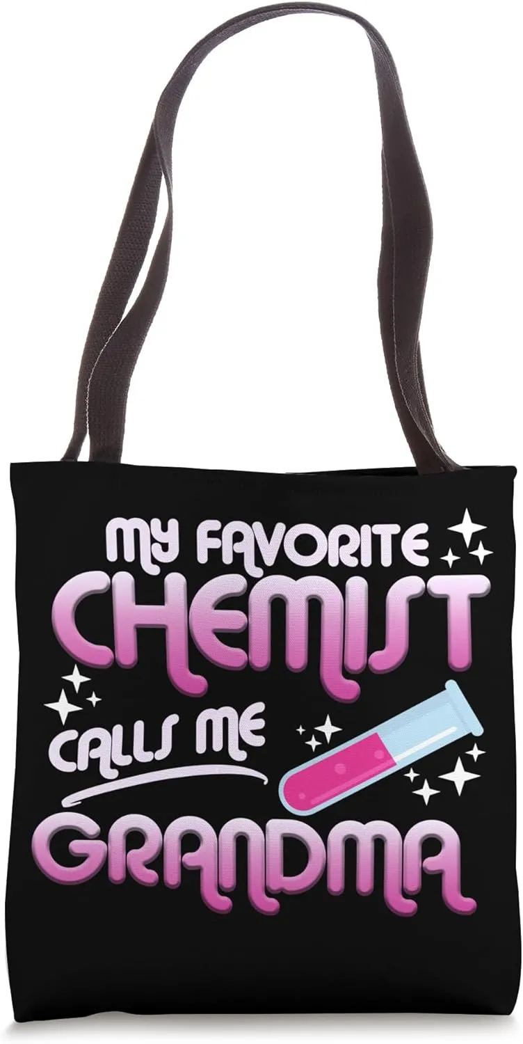 Chemist Calls Me Grandma Chemistry Lover Science Graphic Tote Bag