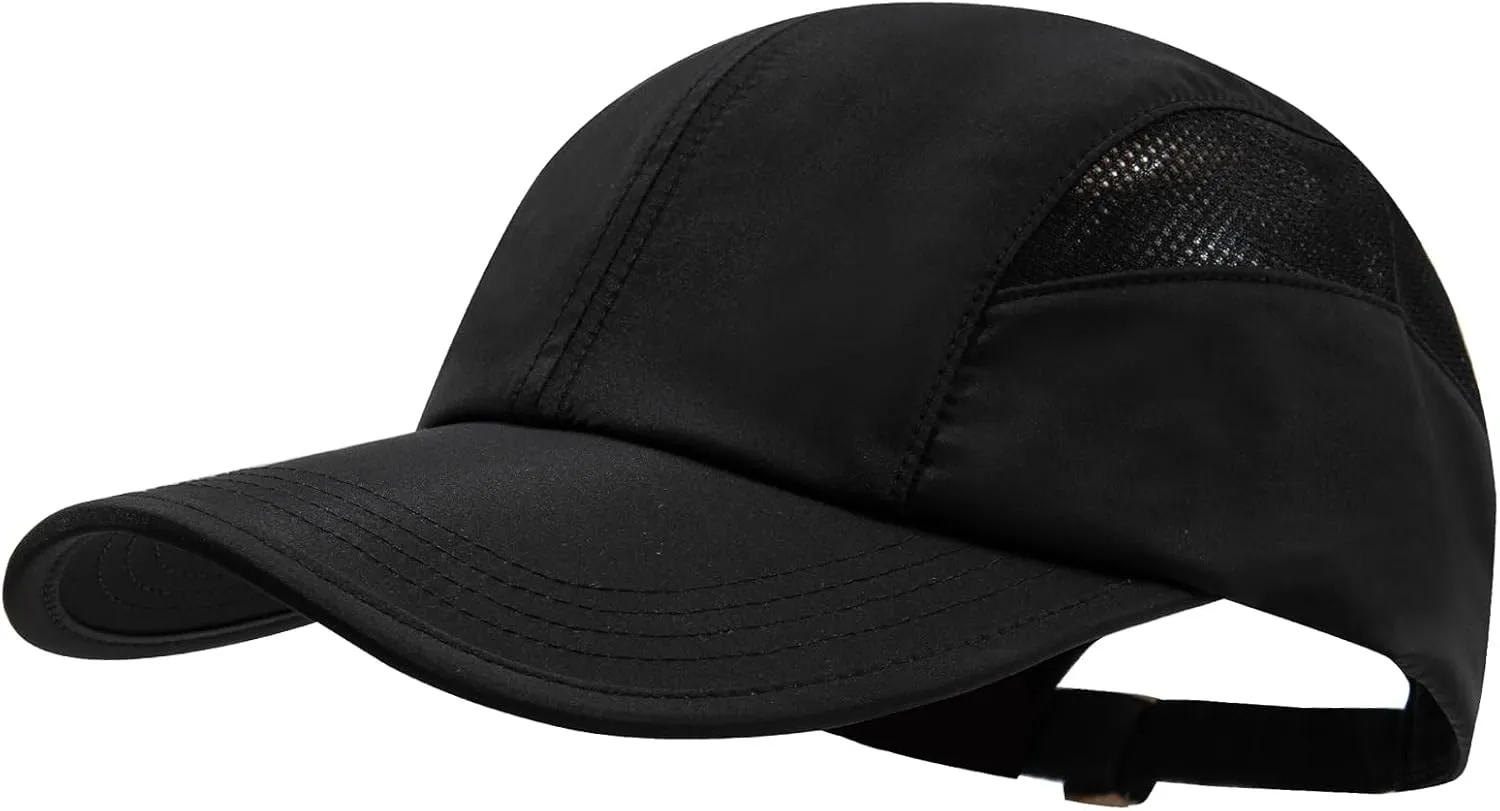 Clakllie Quick Dry Baseball Cap Breathable Sports Sun Hats Curved Brim Snapback Hat Cooling Outdoor Caps Men's Running Hats