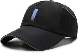 CLAPE Quick Dry Sports Cap Summer UV Protection Mesh Running Hat Lightweight Waterproof Breathable Reflective Sun Visor Hats
