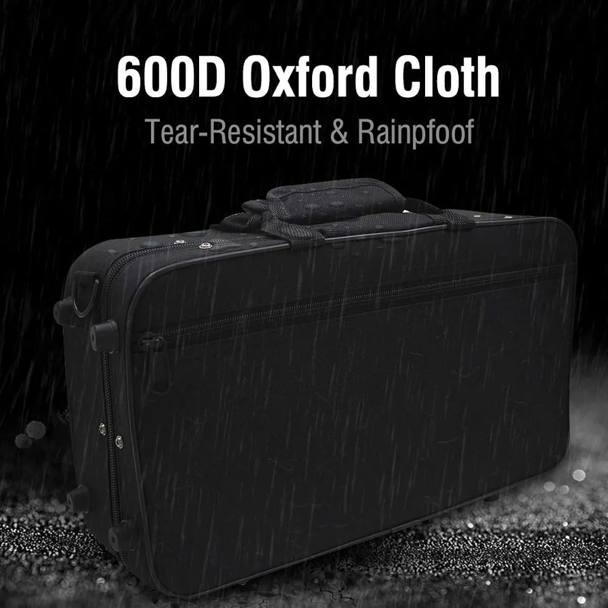 Clarinet Case Clarinet Gig Bag Waterproof Oxford Fabric Clarinet Storage Bag with Detachable Adjustable Strap