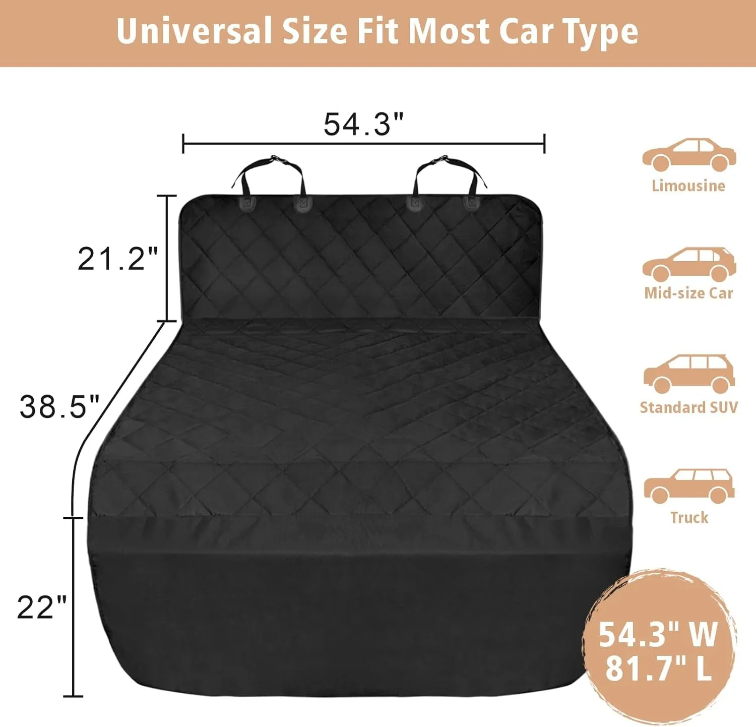 Cloud-integrated Waterproof Liner SUV for Cargo Liner. Cargo Pet - Dogs Honest
