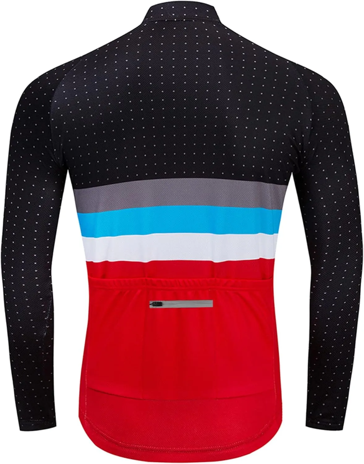 Coconut Ropamo CR Long Sleeve Cycling Jersey Mens, 3 1 Zipper Pockets Bicycle Tops Quick Dry Breathable Biking Shirt