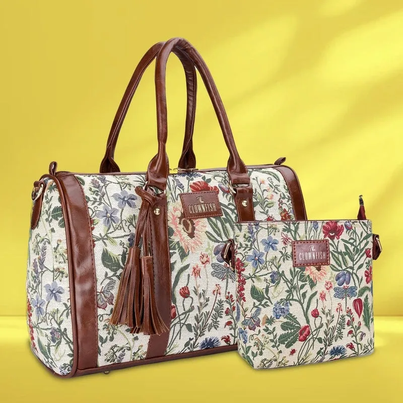 Combo: Premium Tapestry Handbag & Sling Bag | Office & Travel Use | 9.7L | Linda-Lorna Flax