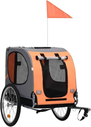 Comfortable Pet Bike Trailer for Your Furry Friend's Adventure, Durable and Easy to Use, with Safety Features and Convenient Storage