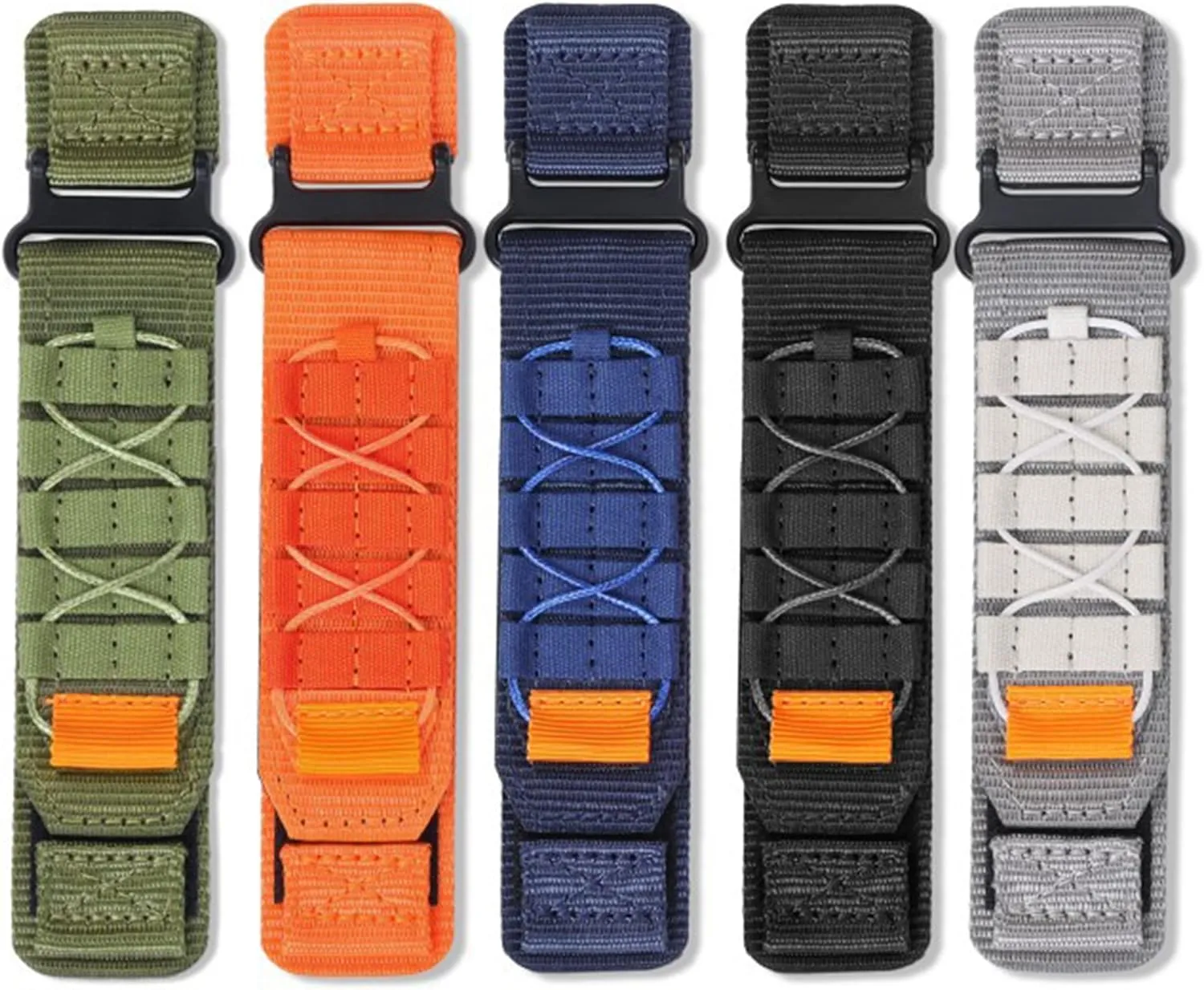 Compatible for Anyloop ALW10 Bands, 22mm Rugged Nylon Sports Strap with Woven Loop Design Compatible for Anyloop ALW10, VPSTAY Watch Ultra, Lovouse R68, HALOBOOM G104 Smartwatch