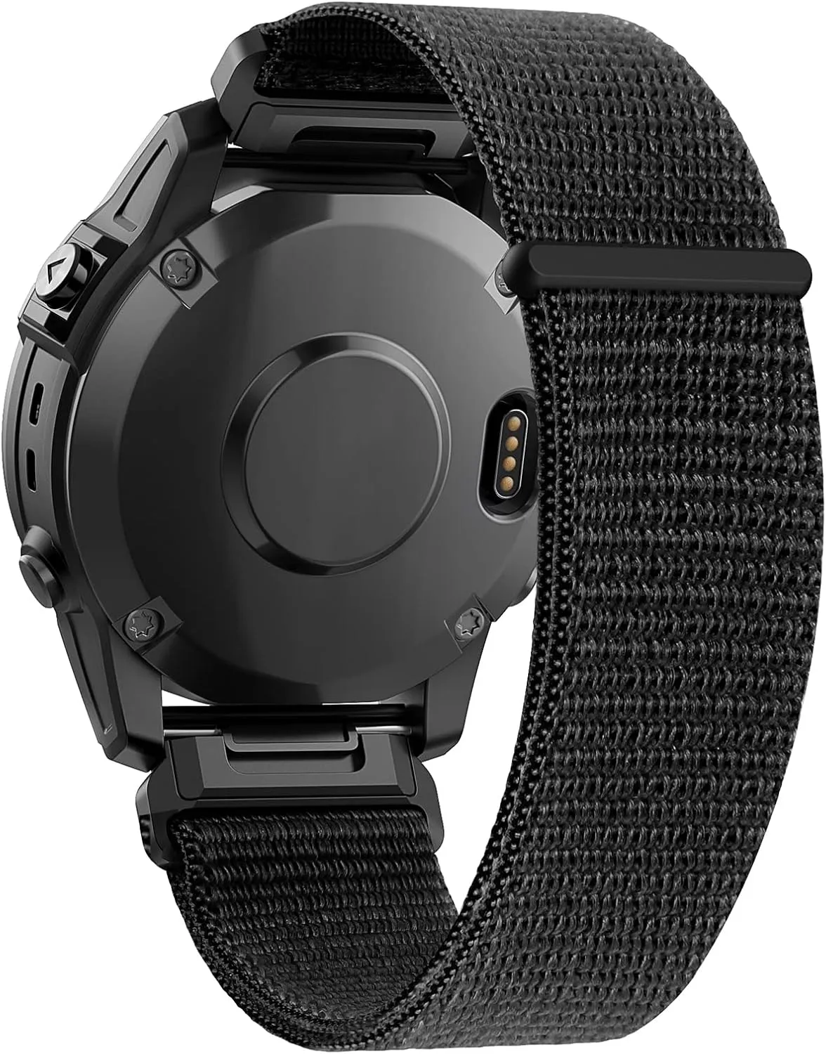 Compatible with Garmin Fenix 8 51mm/Fenix 7X/6X/6X Pro/5X/5X Plus, 26mm Nylon Velcro Quick Easy Fit Watch Band Breathable Adjustable Strap Replacement for Garmin Descent MK1/D2 Delta PX/D2 Charlie