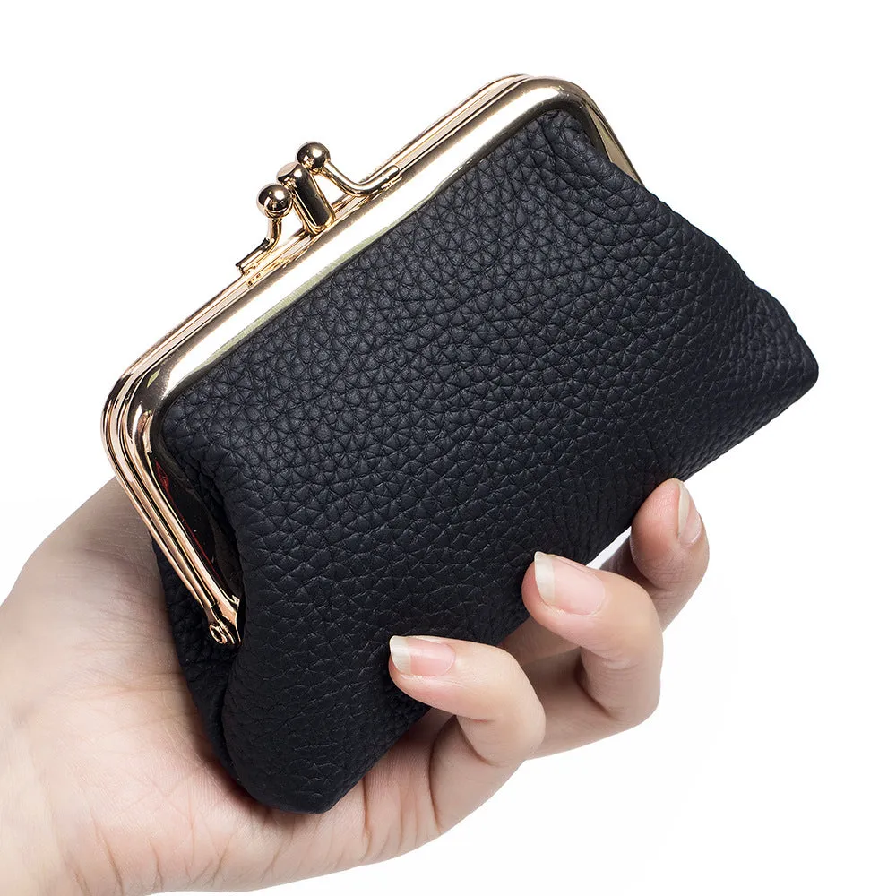 Cool Mini First Layer Cowhide Storage Coin Purses