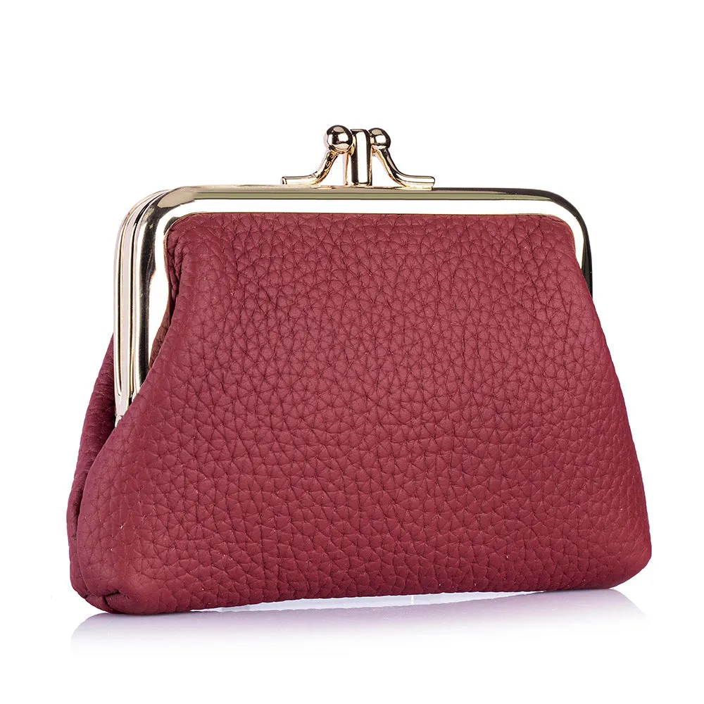 Cool Mini First Layer Cowhide Storage Coin Purses