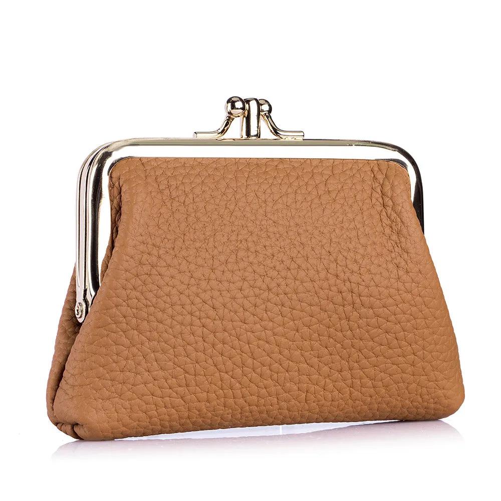 Cool Mini First Layer Cowhide Storage Coin Purses