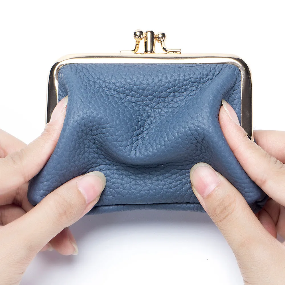 Cool Mini First Layer Cowhide Storage Coin Purses