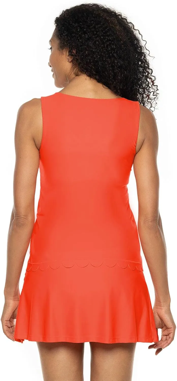 Coolibar UPF 50  Women's Acropora Scallop Swim Tank - Sun Protective