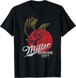 Coors Miller Genuine Draft Classic Eagle Logo T-Shirt
