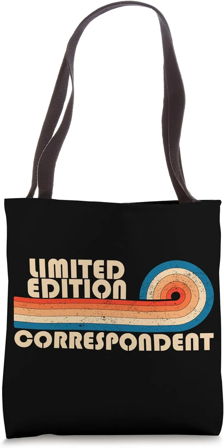 CORRESPONDENT Funny Job Title Profession Birthday Worker Tote Bag