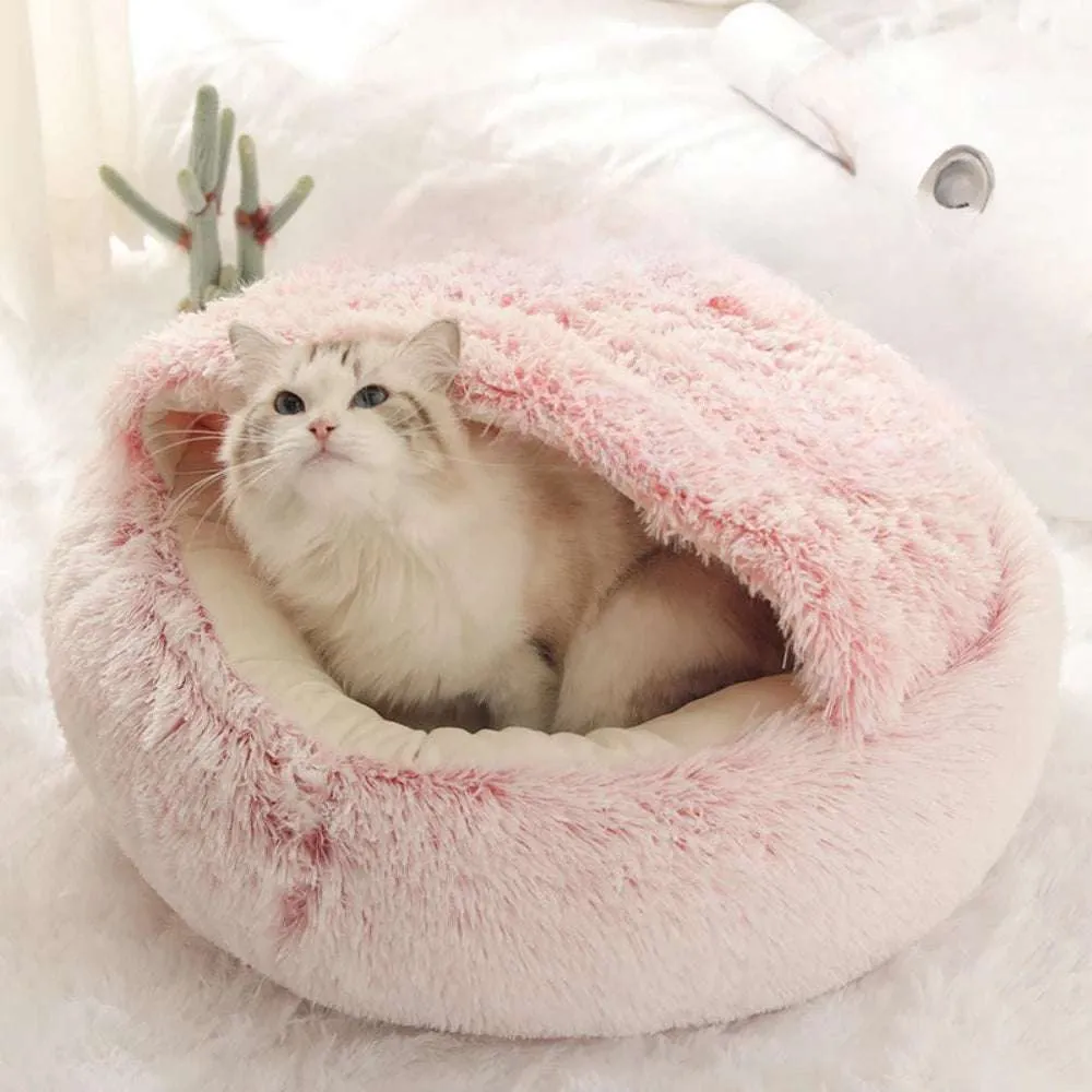 Cosy Plush Cat Cushion - Comfortable Resting Place for Cats