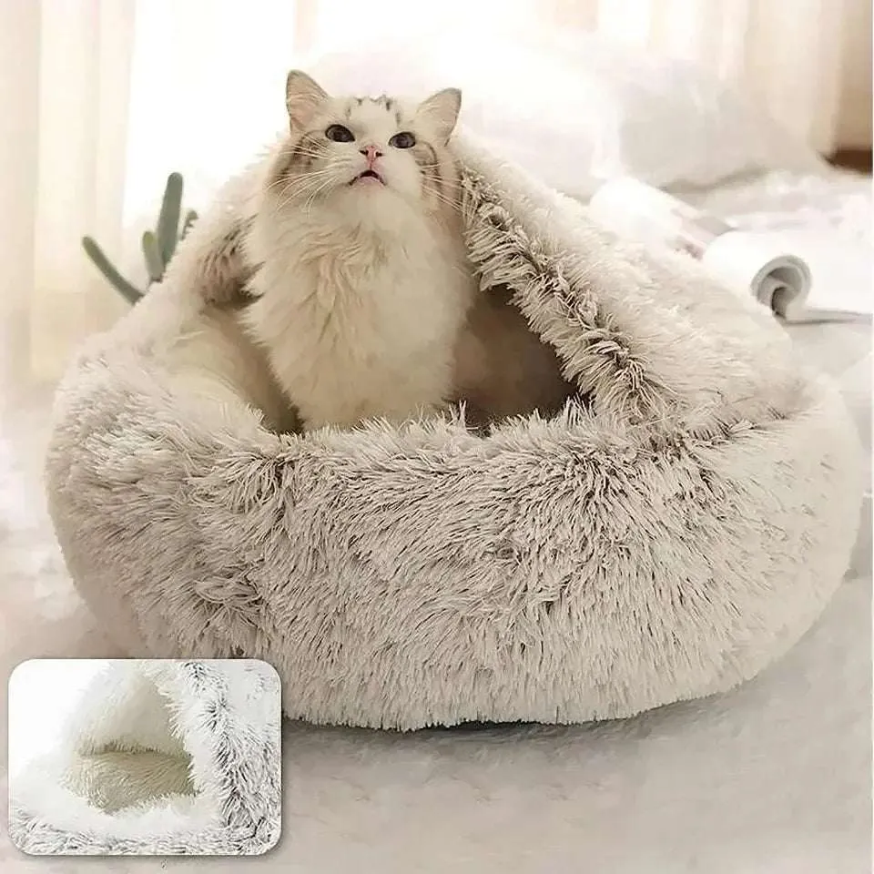 Cosy Plush Cat Cushion - Comfortable Resting Place for Cats