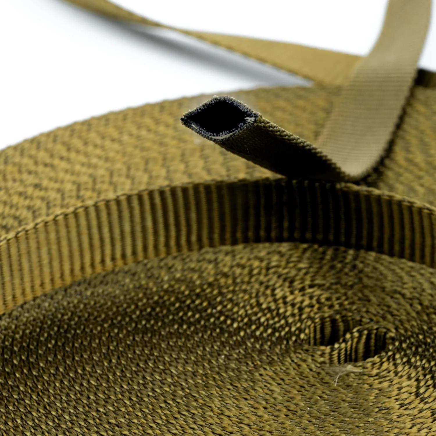 Country Brook Design - 1/2 Inch Olive Drab Green Military Spec Tubular Nylon Webbing, 50 Yards