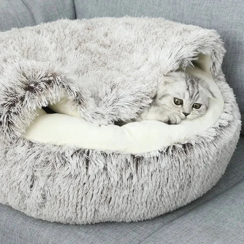 Cozy Plush Pet Sleeping Bed