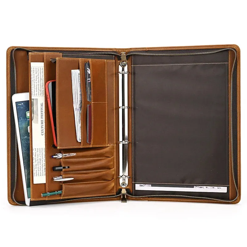 Crazy Horse Genuine Leather iPad Case 12.9" Carrying Case