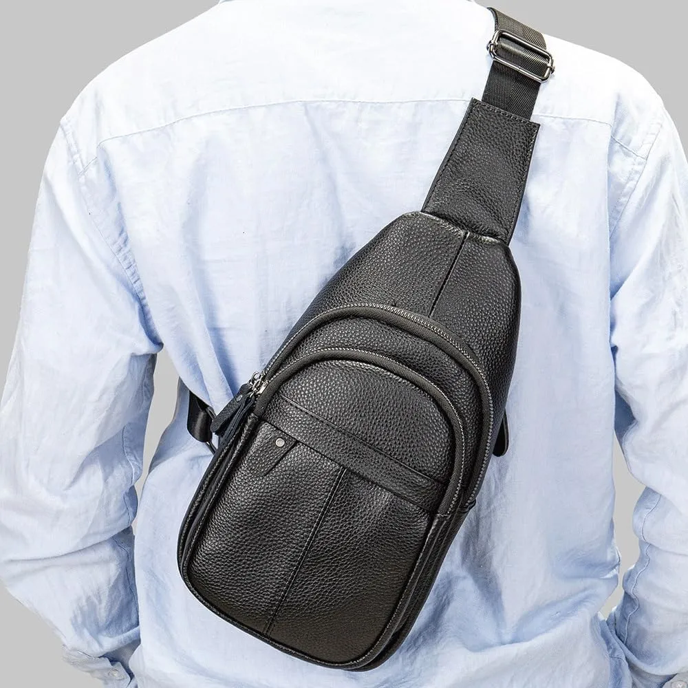 Crossbody Bag Shoulder Bag Retro Men's Multi-function Portable Chest Bag