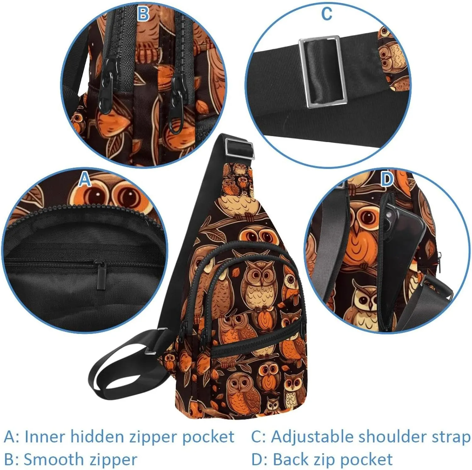 Crossbody Bags for Women Cross Body Bag for Woman Sling Bag Crossbody Bag Topography Line Map Sling Backpack Travel