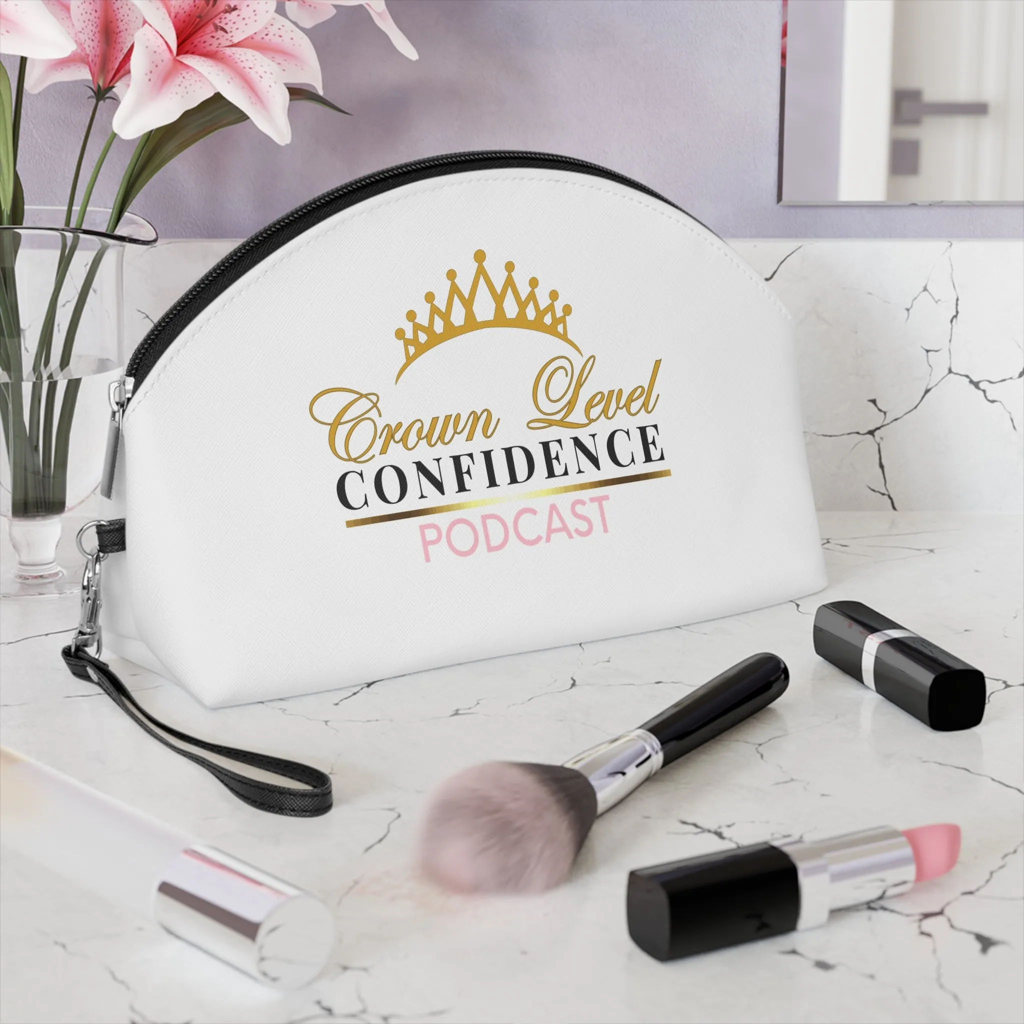 Crown Level Confidence Makeup Bag