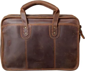 CSCDD Vintage Travel Bag Handmade Laptop Bag Duffel Bag Business Documents