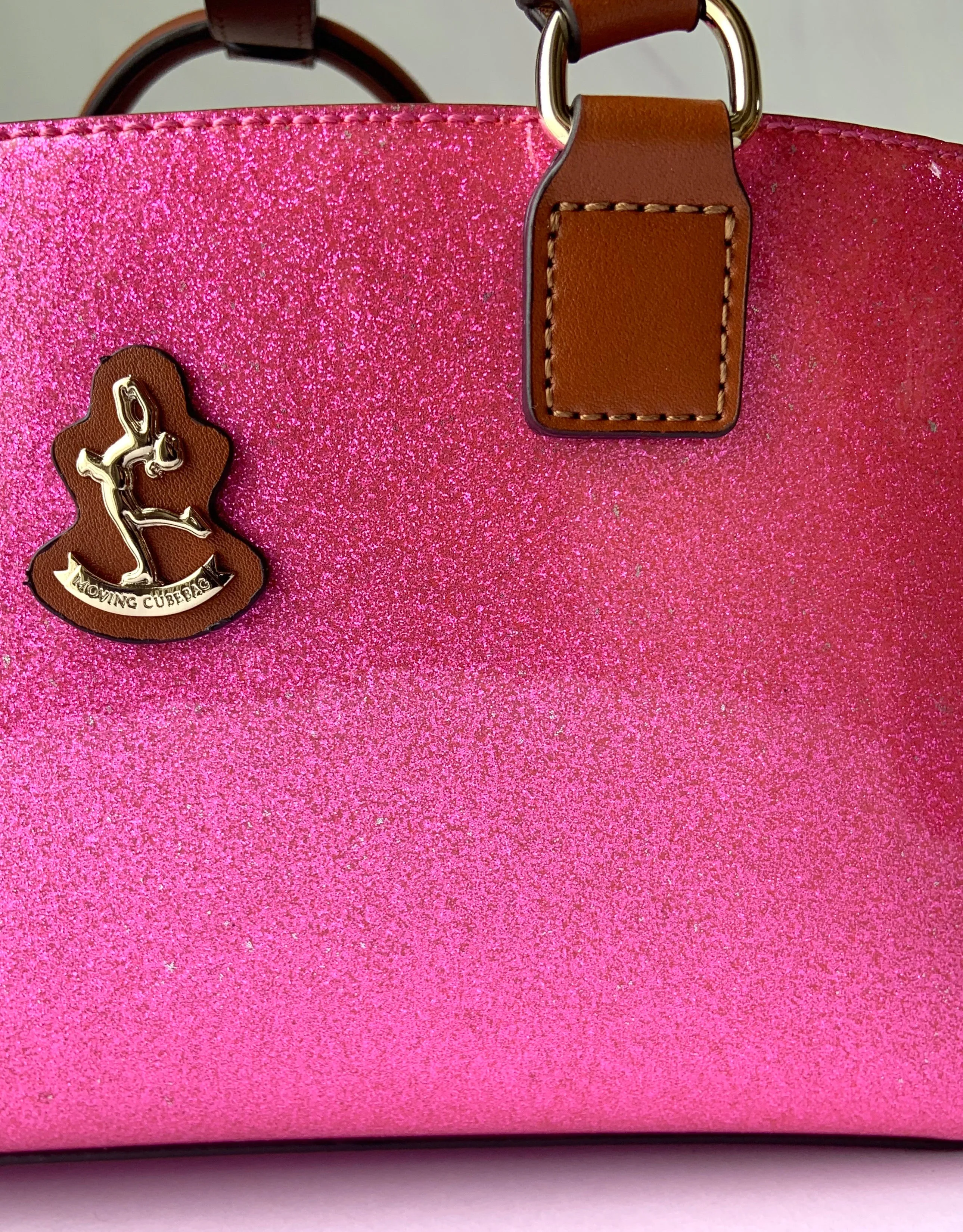 Cube Tote Bag SHINY, pink