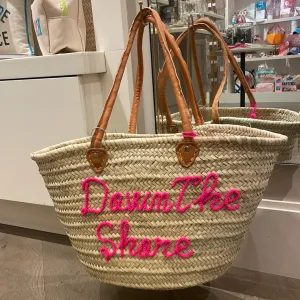 Custom Beach Straw Bags