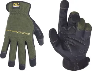 Custom Leathercraft123X Workright Open Cuff Flex Grip Work Gloves, Extra Large