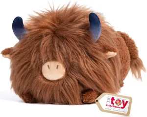 Cute Highland Cow Plush, Kawaii Plushies Cow Stuffed Animal, Highland Cow Toy Pillow, Soft Squishy Gifts for Girls (16 Inch)