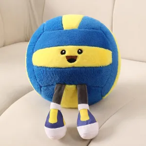 Cute Volleyball Plush Pillow Toy,Kids Volleyball Stuffed Animal for Sofa/Bedroom Decor, Sports Throw Pillow,Themed Birthday Gift for Boys Girls Volleyball Fans(Volleyball 11 Inch)