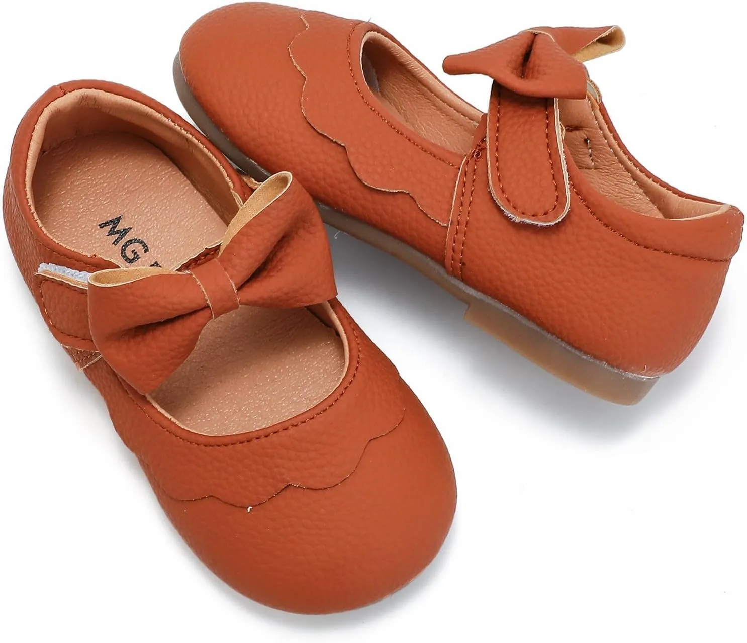 DADAWEN Girl's Classic Mary Jane Flats School Uniform Shoes Dress Shoes Party Wedding Shoes