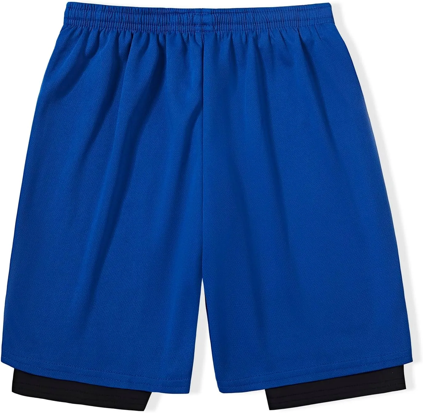 DANI CHINS Boys 2 in 1 Athletic Active Shorts Sports Running Quick Dry Breathable Compression Shorts