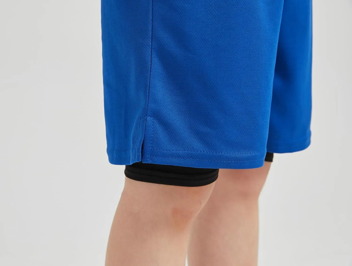 DANI CHINS Boys 2 in 1 Athletic Active Shorts Sports Running Quick Dry Breathable Compression Shorts