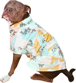 Darren & Phillip Snuggle Buddy Calming Dog Robe | Rescue Ranch Ultra-Soft, Plush Robe for Dogs, Cozy & Warm Pet Bathrobe with Adjustable Fit, Body Strap Calms Dogs, Matches Women's Plush Robe