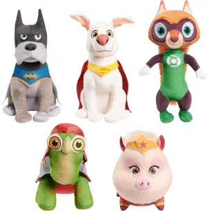 DC SUPER-PETS Small Plush 5-Piece Set Stuffed Animals, Ace, Krypto, Merton, PB, and Chip, Kids Toys for Ages 3 Up, Amazon Exclusive by Just Play