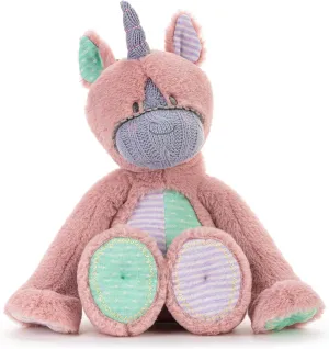DEMDACO Oddball Pink and Purple 13 Inch Polyester Stuffed Plush Animal Unicorn