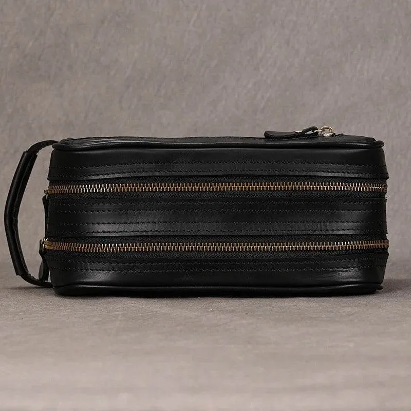 Designer Genuine Leather Travel Wash Bags & Makeup Clutches