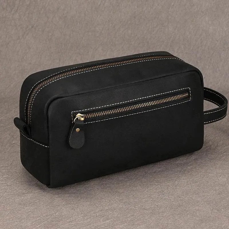 Designer Genuine Leather Travel Wash Bags & Makeup Clutches