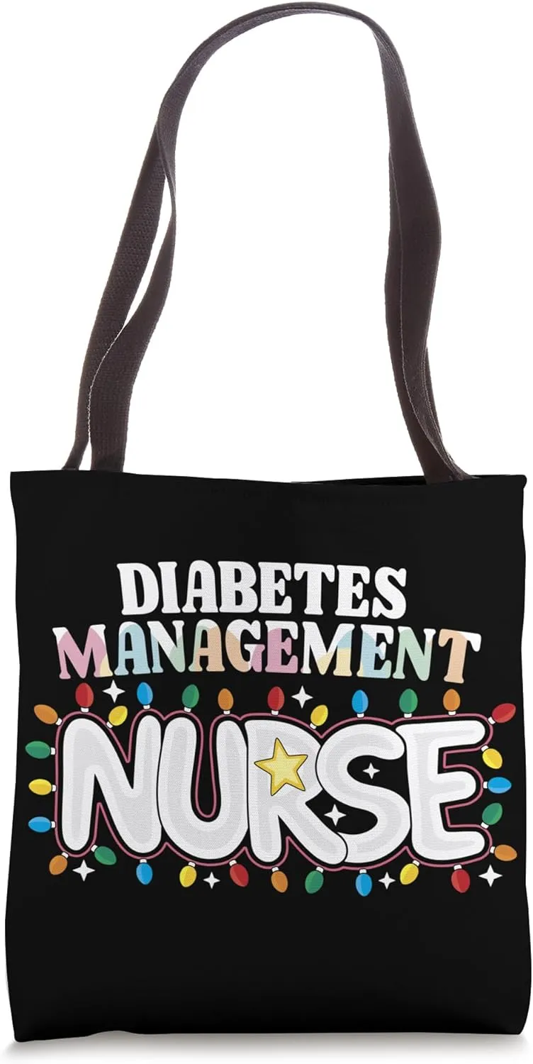 Diabetes Management Nurse Christmas Endocrinology Nurse Crew Tote Bag