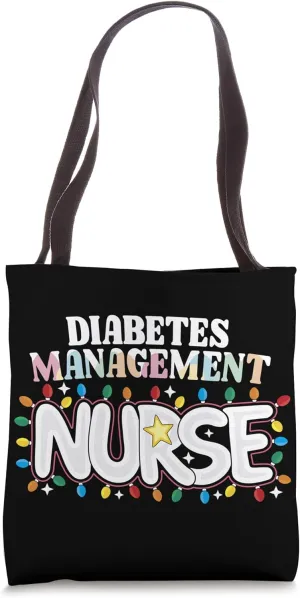 Diabetes Management Nurse Christmas Endocrinology Nurse Crew Tote Bag